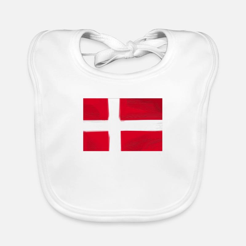 Drapeau danois Bavoir bio Bébé