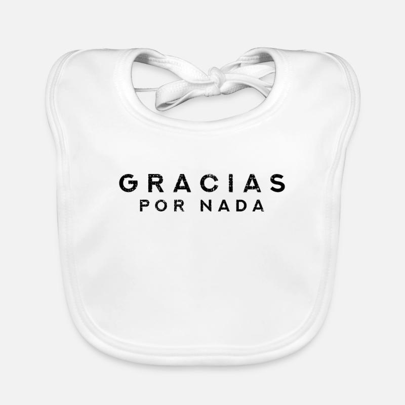 Espagnol Merci pour rien Bavoir bio Bébé