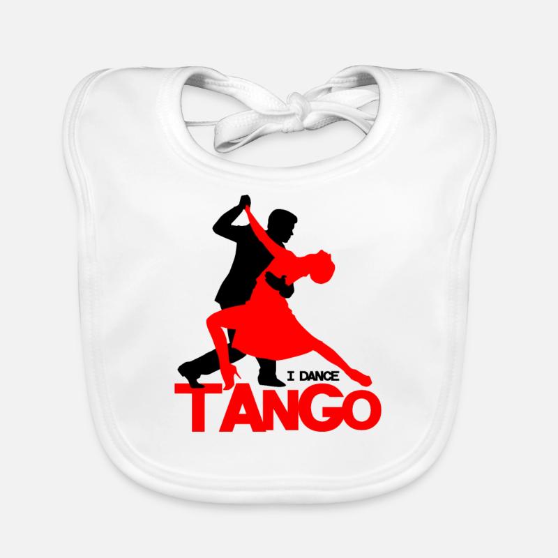 Tango Standard Danse Danse Danse Cadeau - Bavoir bio Bébé - blanc