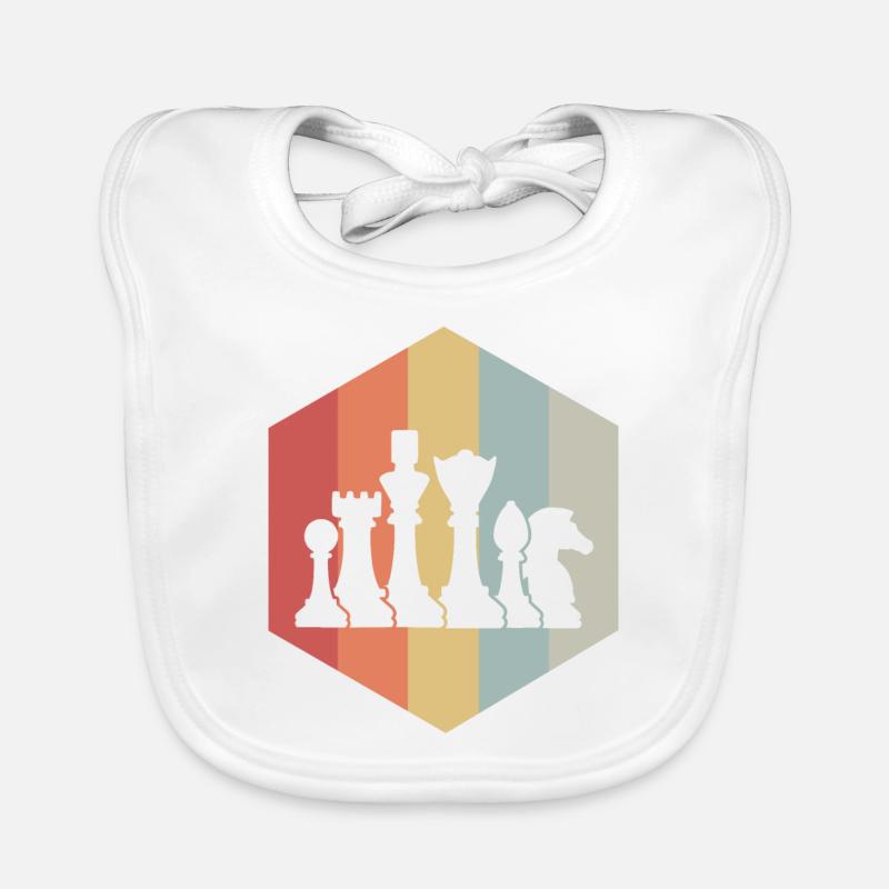 chess Organic Baby Bibs