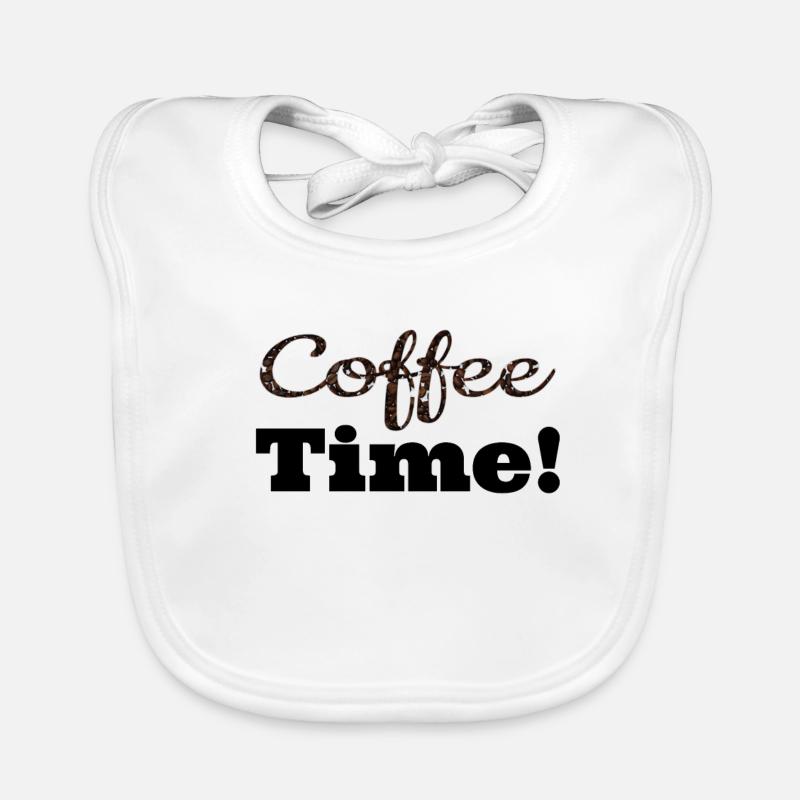 Coffee Coffee time d Organic Baby Bibs