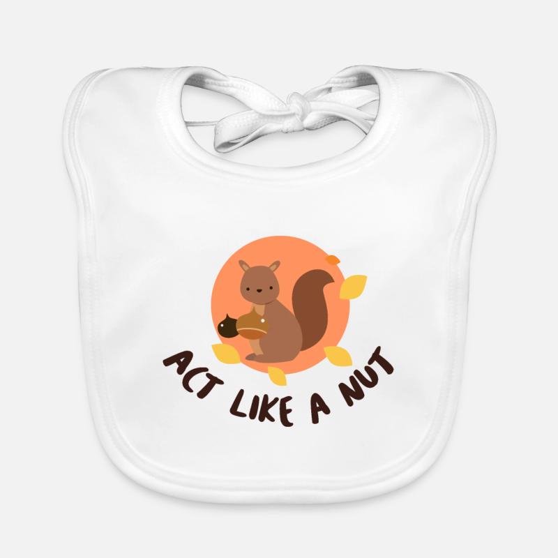 Act like a nut! Gift idea must have Organic Baby Bibs