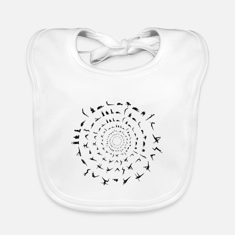 Yoga différents exercices Bavoir bio Bébé