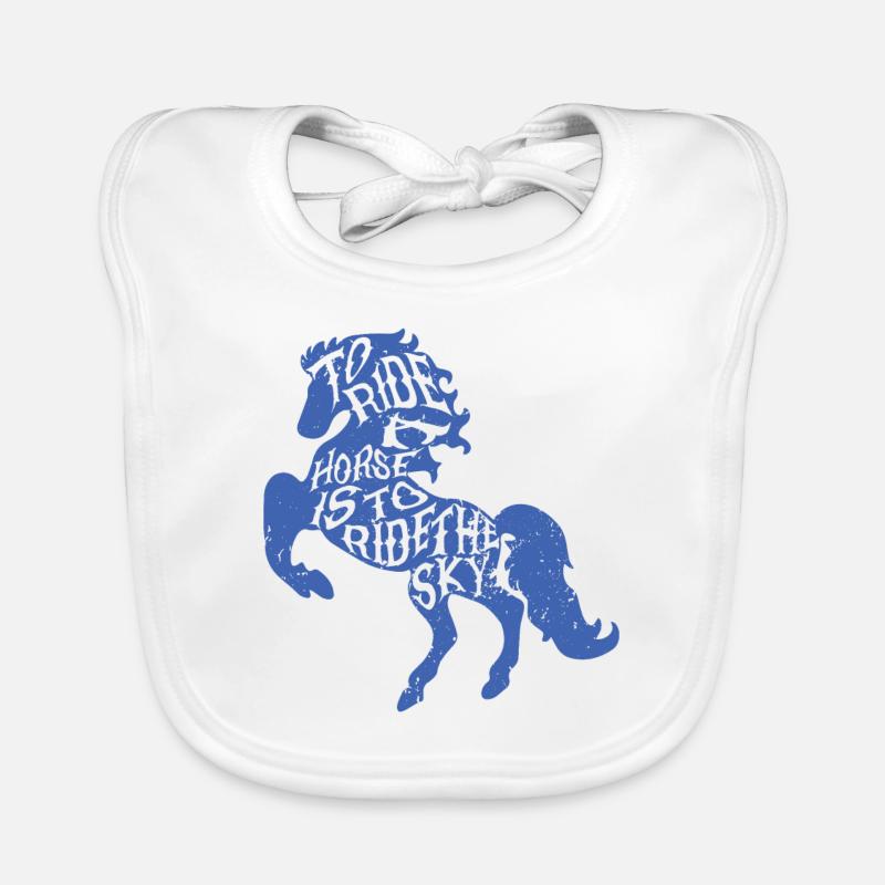 Pferd reiten Sport Baby Bio-Lätzchen