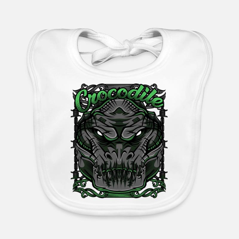 Krokodil Modern Baby Bio-Lätzchen