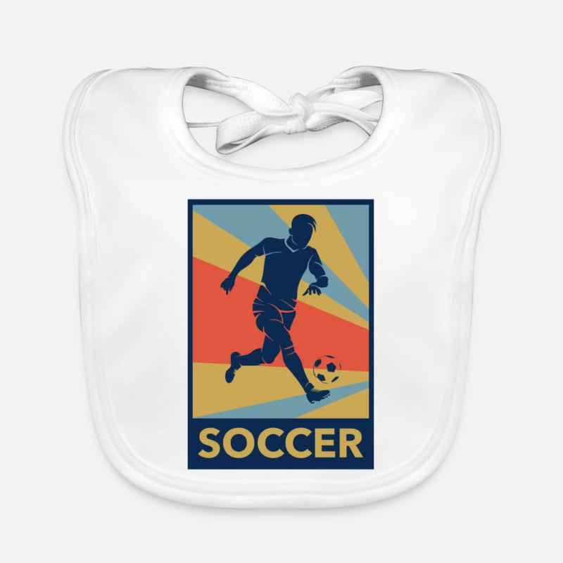 Fußball Baby Bio-Lätzchen