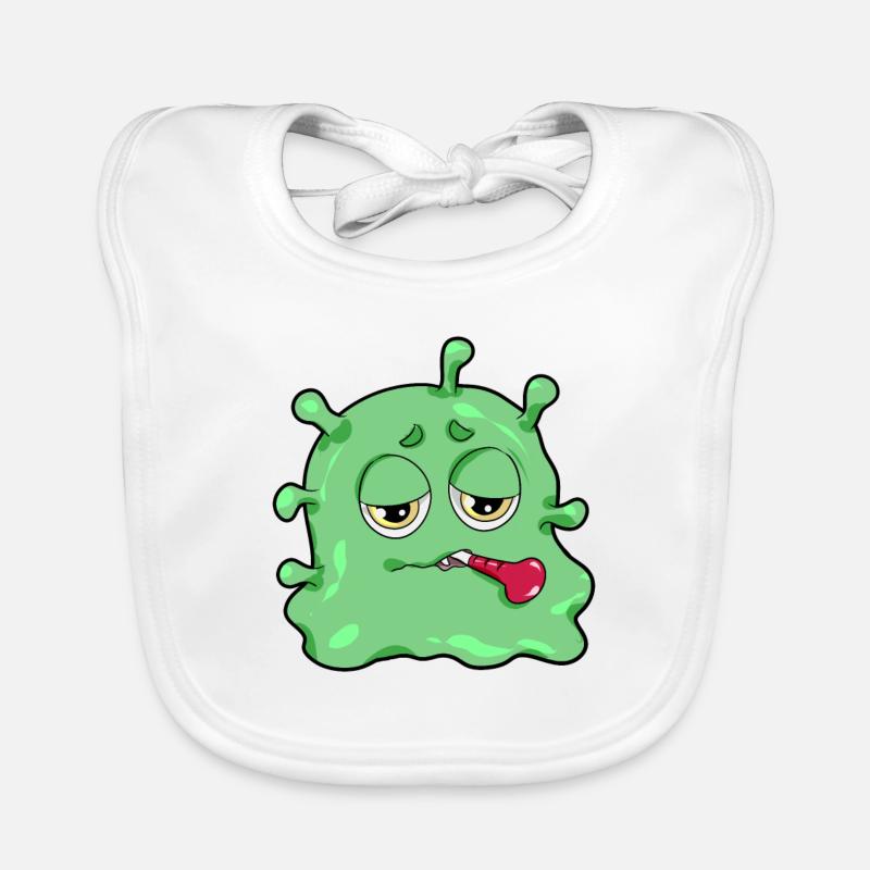 Disease Virus Bacterria Flu Infection Gift Organic Baby Bibs