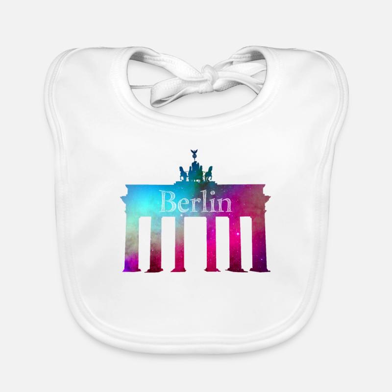 Brandenburg Gate Berlin Organic Baby Bibs