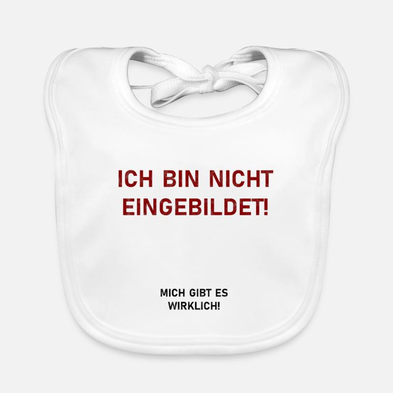 Eingebildet lustiger Spruch witzig Geschenk Baby Bio-Lätzchen