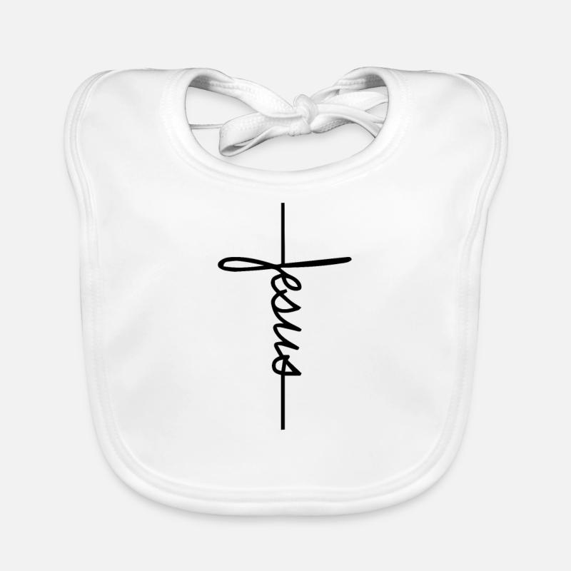 Jesus Bibel Geschenkidee Baby Bio-Lätzchen