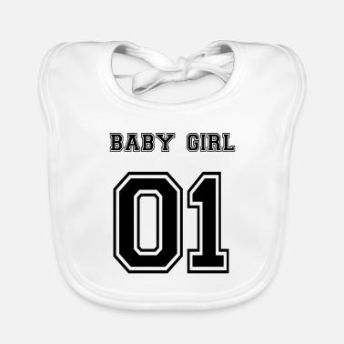 Idea per la neonata della numero 1 regalo bimba 01 Bavaglino ecologico per neonato