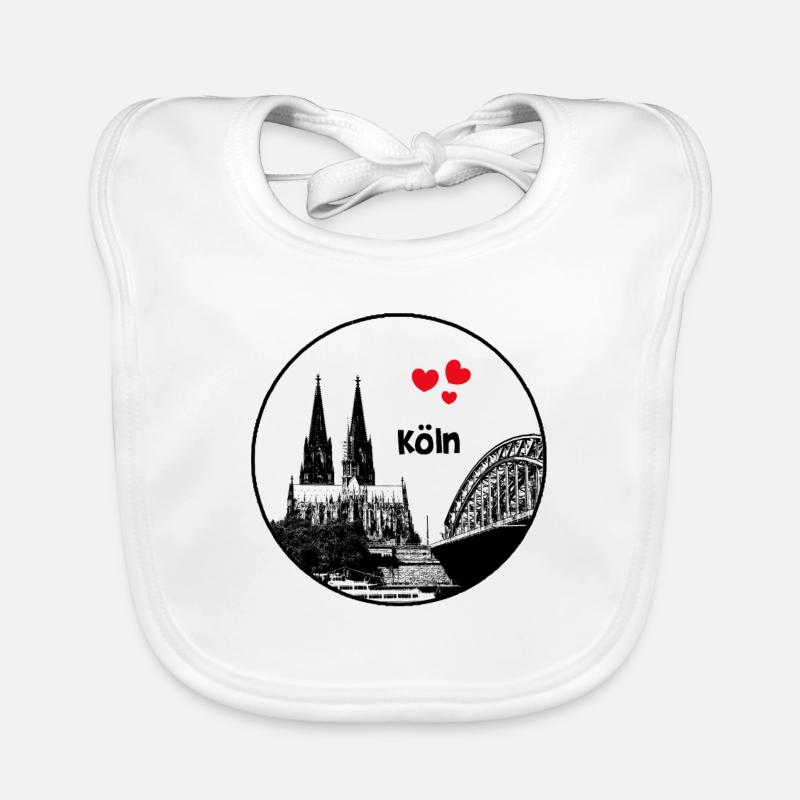 Cologne Cathedral Organic Baby Bibs