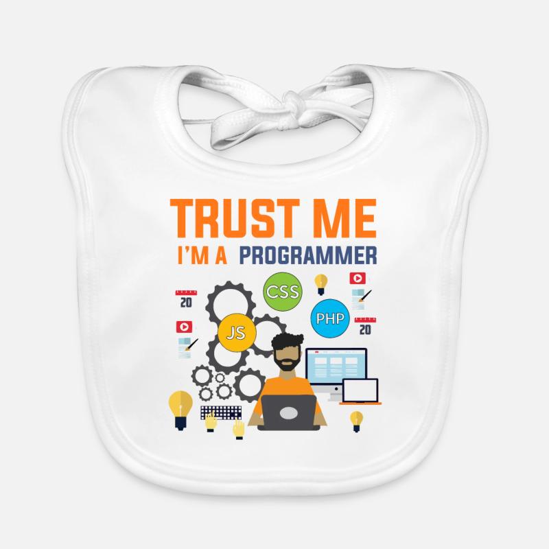 Programmer developer computer scientist gift Organic Baby Bibs