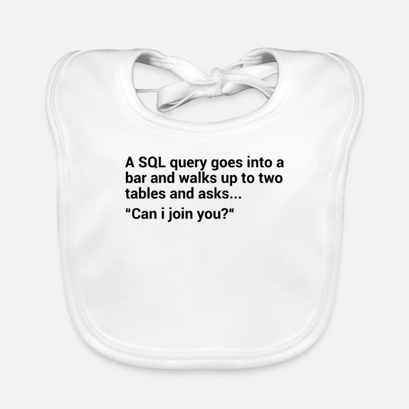 SQL Database Joke Organic Baby Bibs