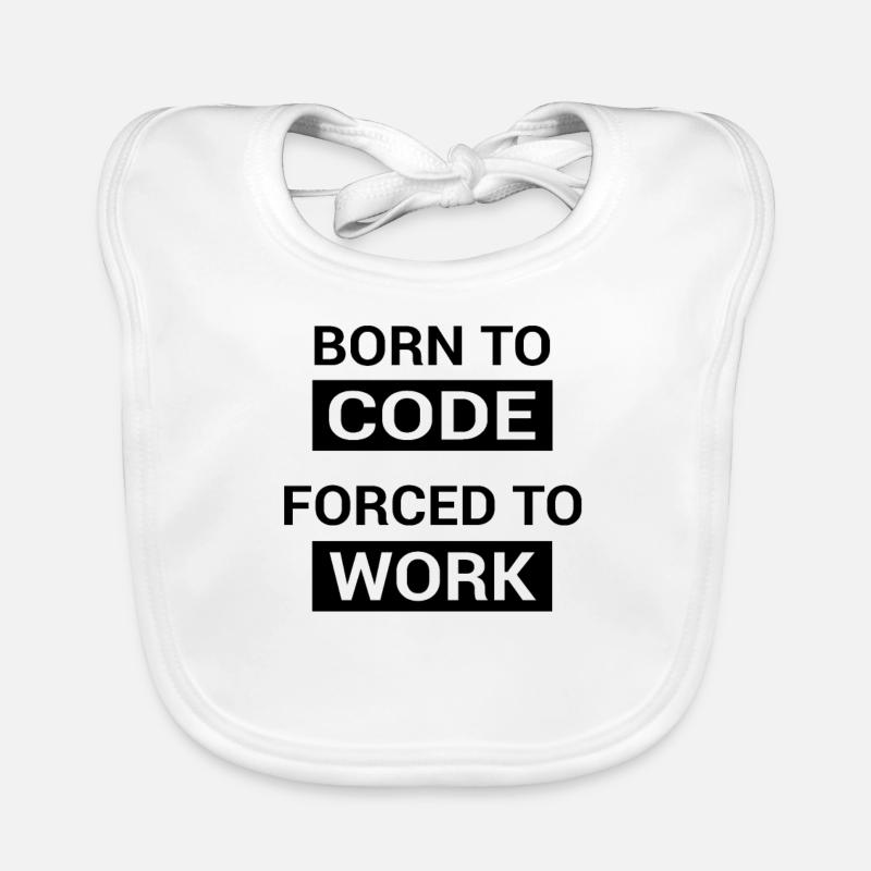 Programmeur né pour coder Bavoir bio Bébé