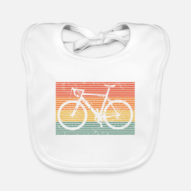 Rennrad - Baby Bio-Lätzchen - Weiß