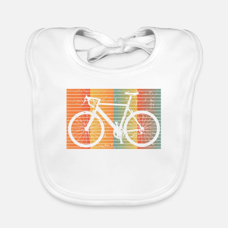 Vélo de course Retro Coloré Vélo Idée cadeau Bavoir bio Bébé