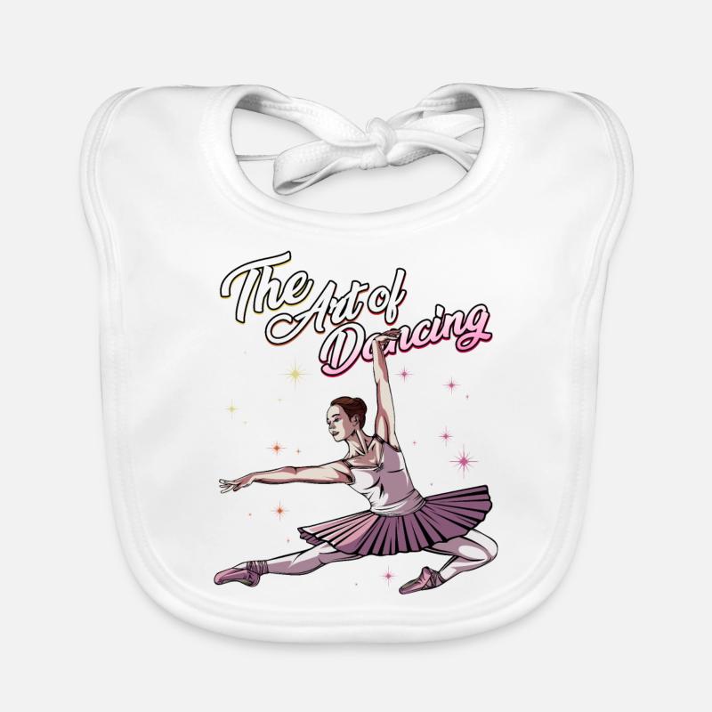 Ballet danseuse | Ballerine Danse Idée cadeau Bavoir bio Bébé