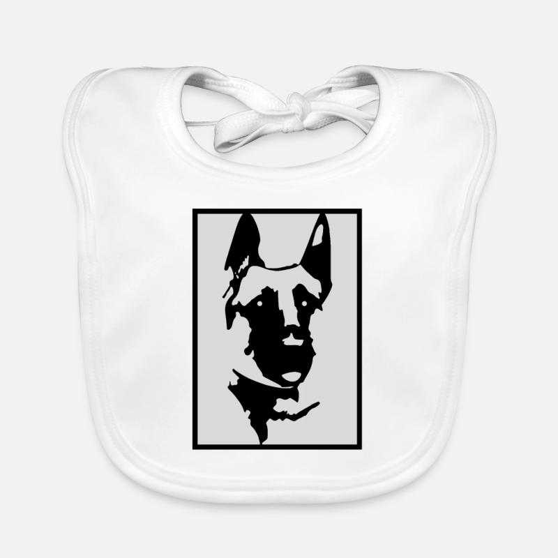(Schäferhund) Baby Bio-Lätzchen