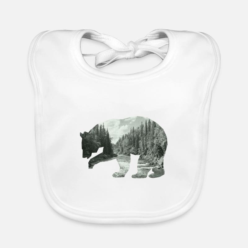 Faune canadienne Bavoir bio Bébé