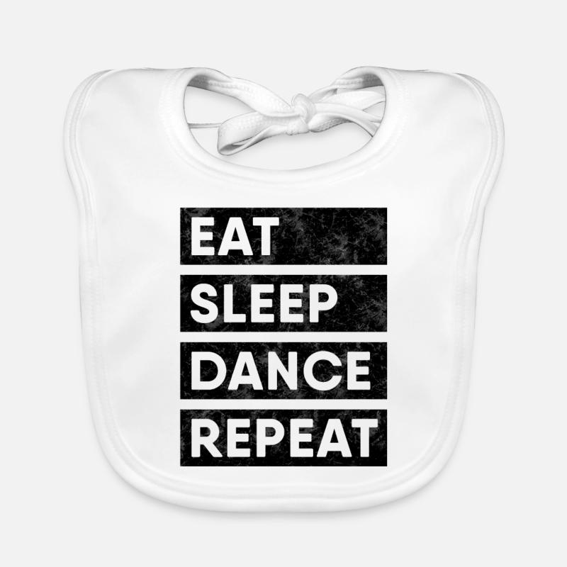 Dancers - Eat Sleep Dance Repeat Bavoir bio Bébé