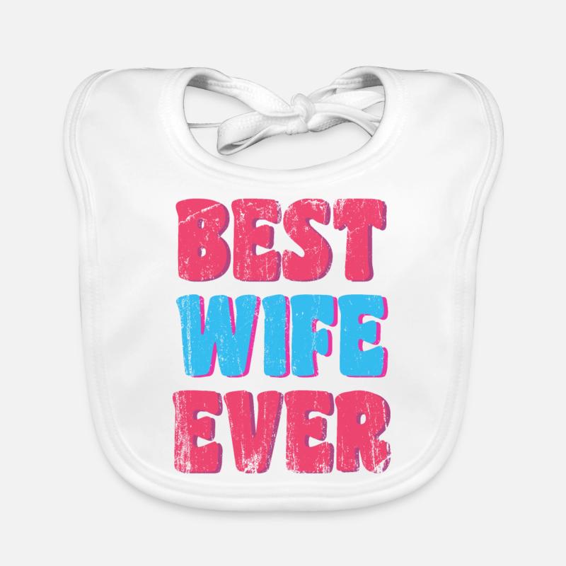 Beste Ehefrau der Welt Baby Bio-Lätzchen