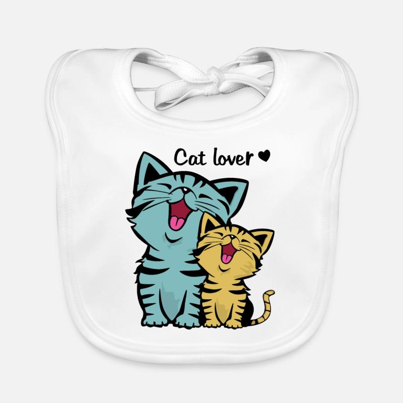 cat lovers Organic Baby Bibs