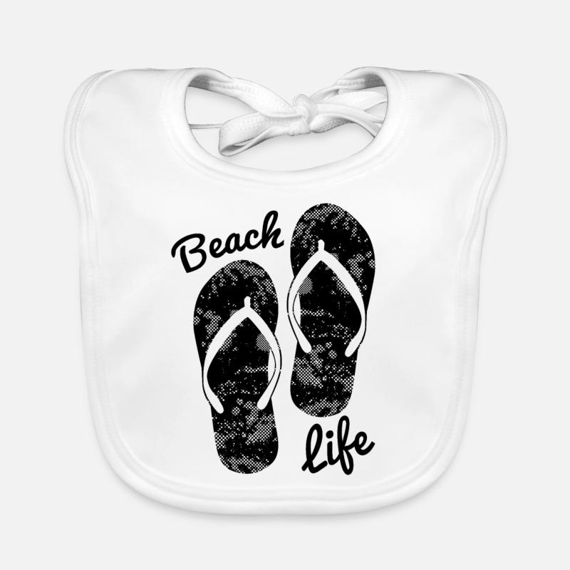 Strand - Baby Bio-Lätzchen - Weiß