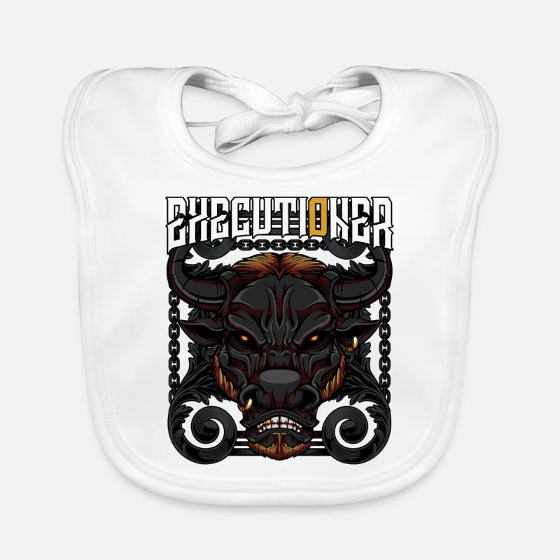 Executioner Bulle Stier Hausrind Wildtier Geschenk Baby Bio-Lätzchen