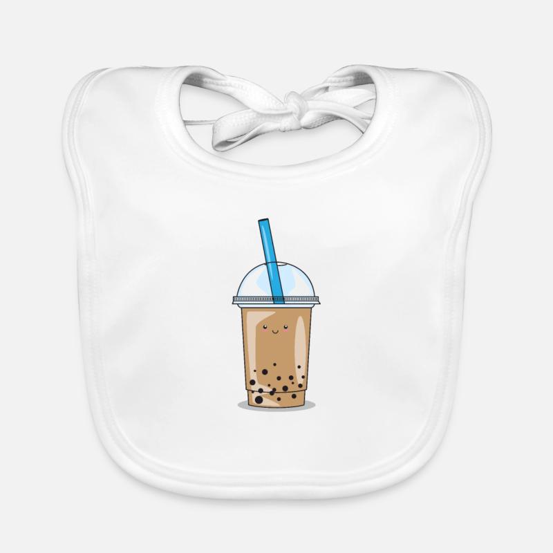Bubble Tea Pearl Milk Tea Boba Tea Milk Gift Organic Baby Bibs