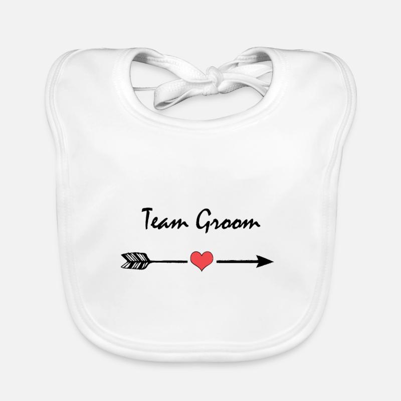 Team Groom Bachelor Abend Polterer Hochzeit Baby Bio-Lätzchen