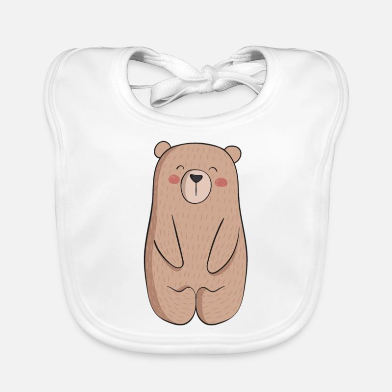 L’ours heureux Bavoir bio Bébé