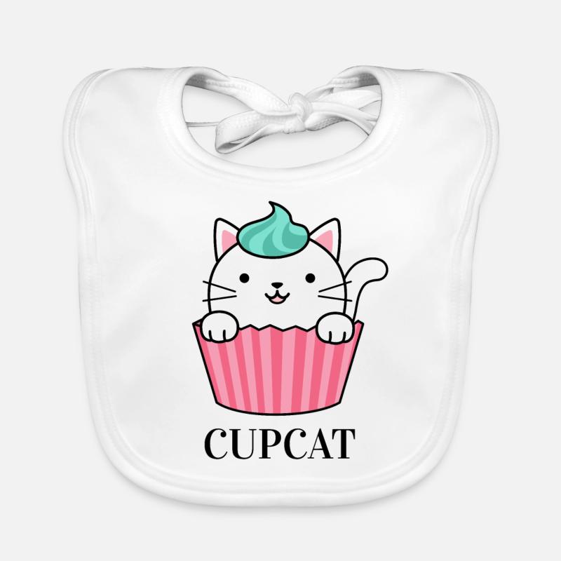 Cupcat - Chat Cupcake Bavoir bio Bébé