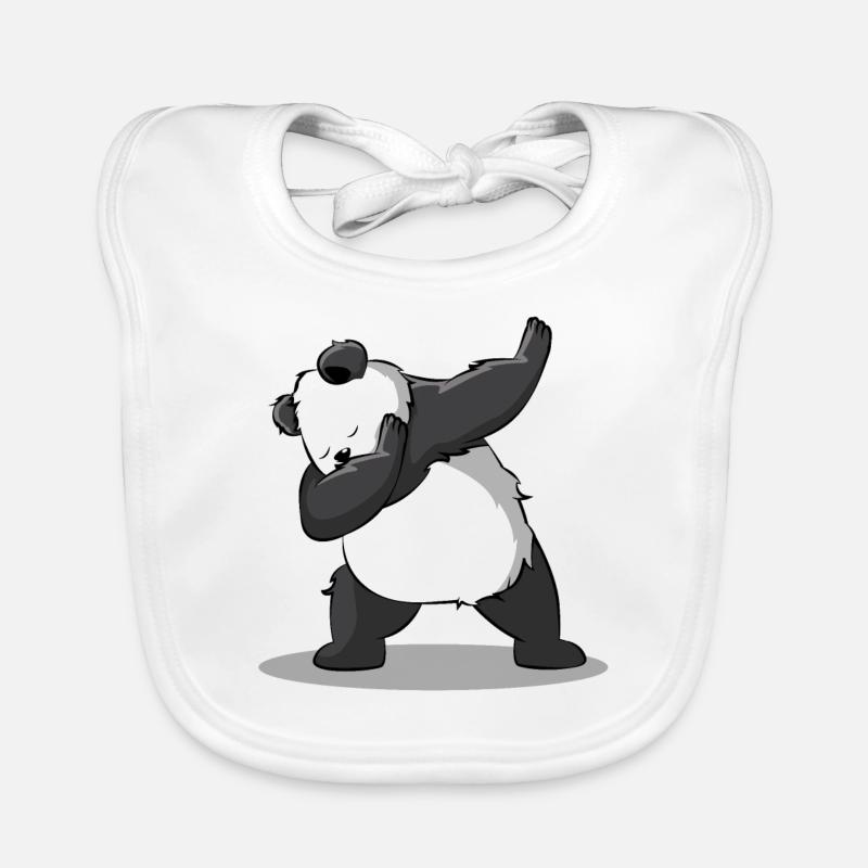 Panda Dab Dabbing Bär Lustiger Süßer Geschenk Baby Bio-Lätzchen