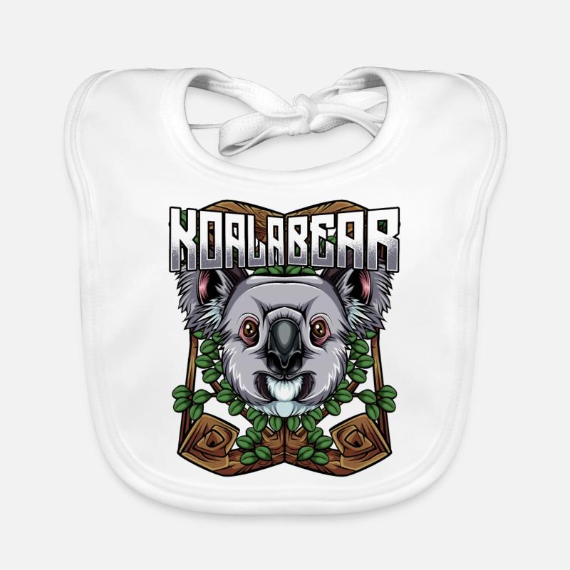 Modern Koalabären | Trendy Waldbewohner Geschenk Baby Bio-Lätzchen