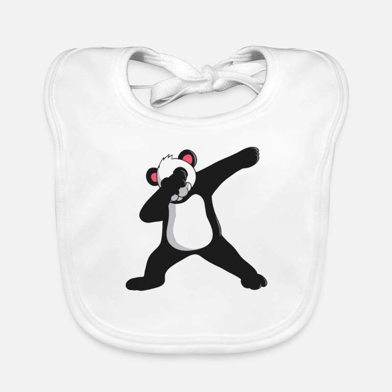 Panda Dab Dabbing Bär Lustiger Süßer Geschenk Baby Bio-Lätzchen
