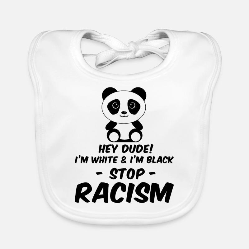 anti racisme Bio-slabbetje voor baby's