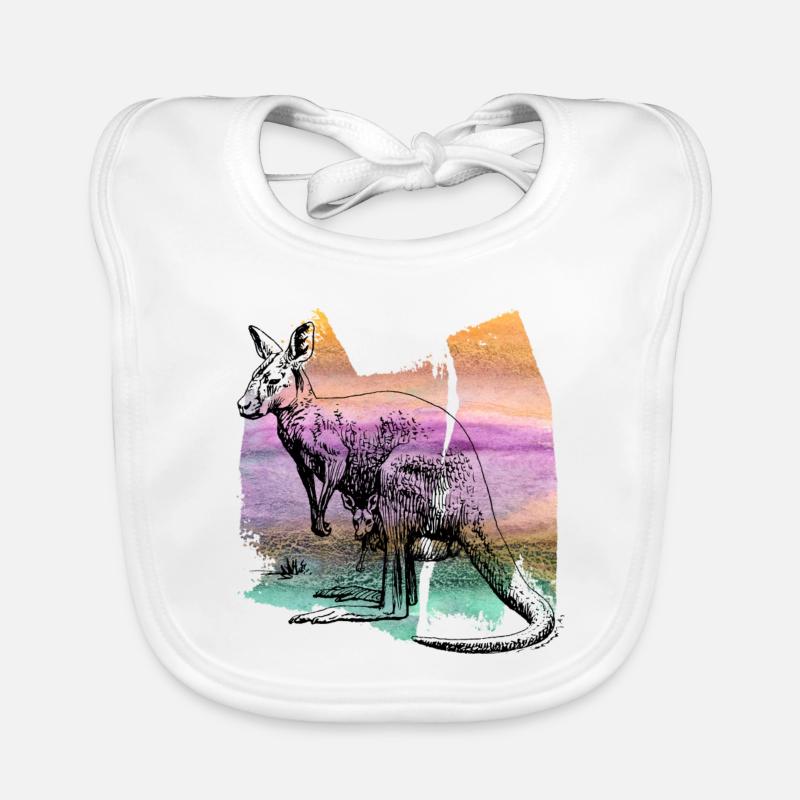 Kangaroo kangaroo kangaroo kangaroo t shirt Organic Baby Bibs