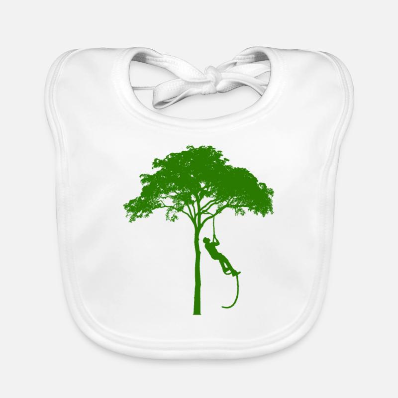 tree climbers Organic Baby Bibs