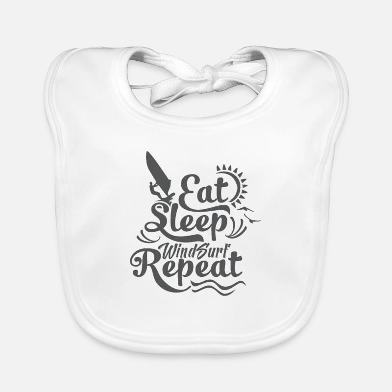 Windsurfen Windsurfer Windsurfing Surfer Geschenk Baby Bio-Lätzchen