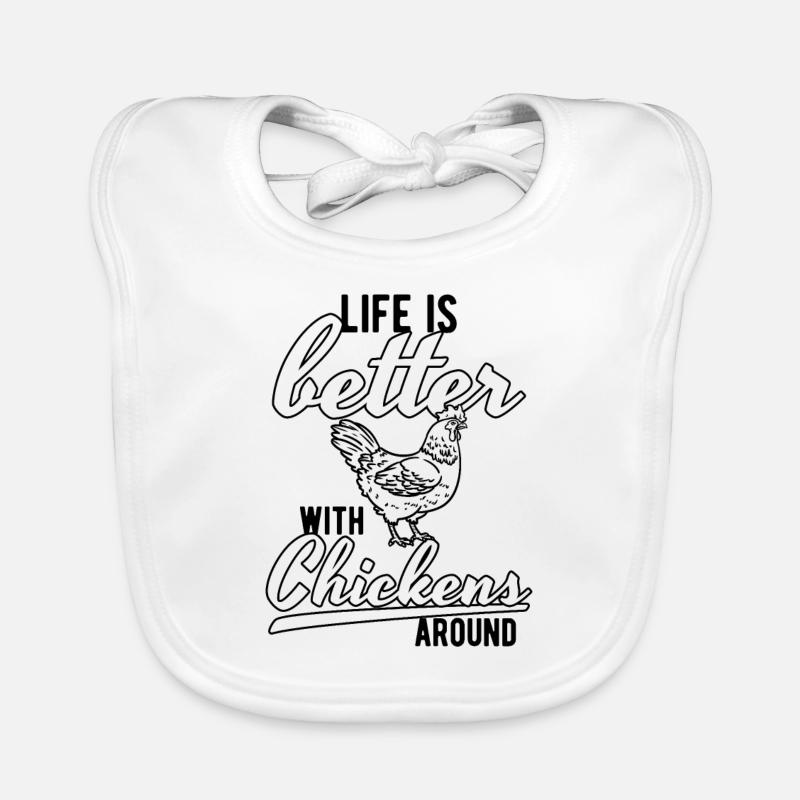 chicken Organic Baby Bibs