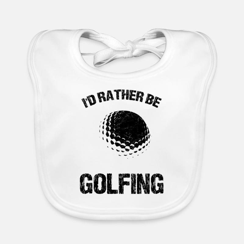 Golf Golfball Golfing Golfer Golfe Baby Bio-Lätzchen