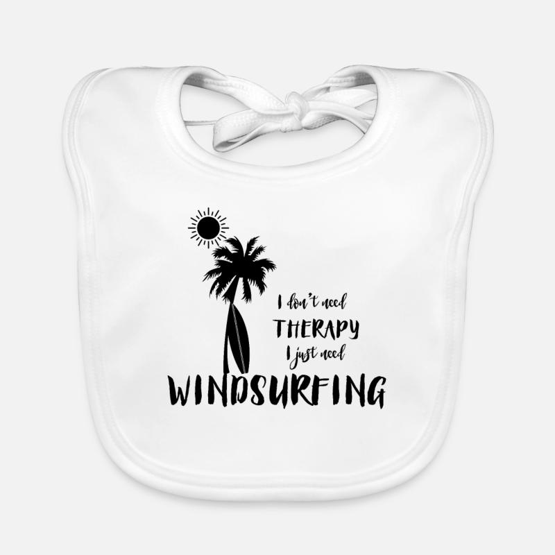 Windsurfer Windsurf Windsurfing Windsurfen Surfen Baby Bio-Lätzchen