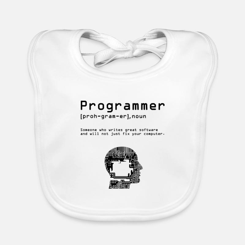 Chemise de programmeur Nerd Computer Science Computer Idea Bavoir bio Bébé