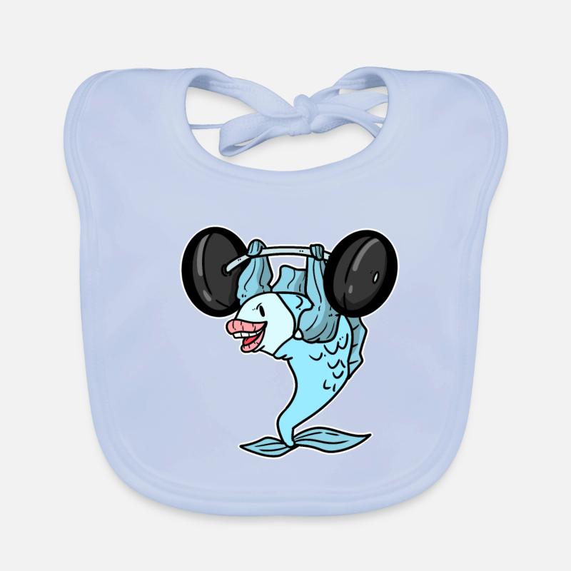 Pumping fish Organic Baby Bibs