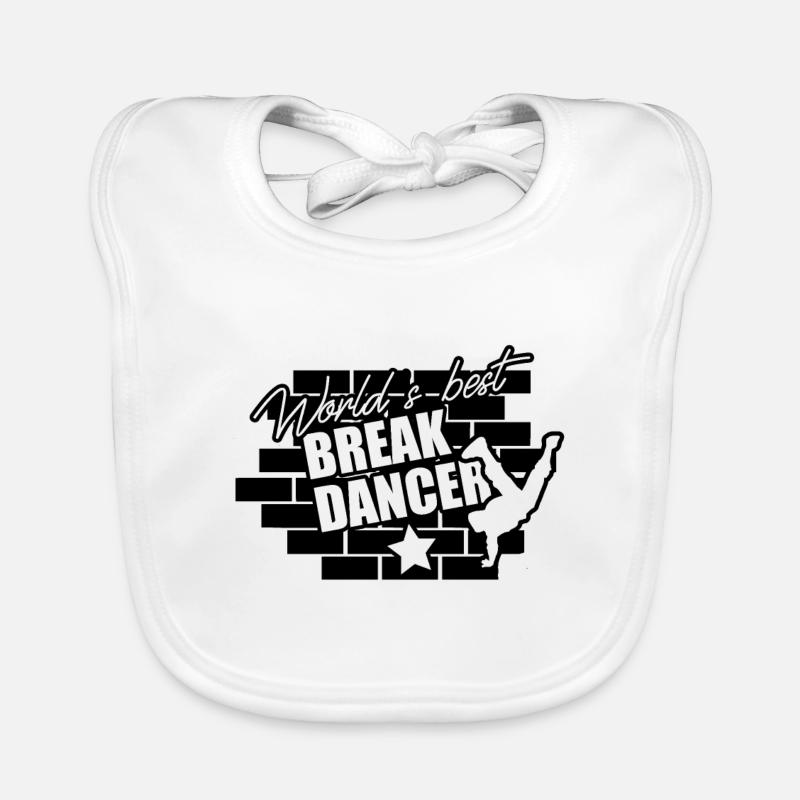 Danse Breakdance Breakdancing Cadeau Breakdancer Bavoir bio Bébé