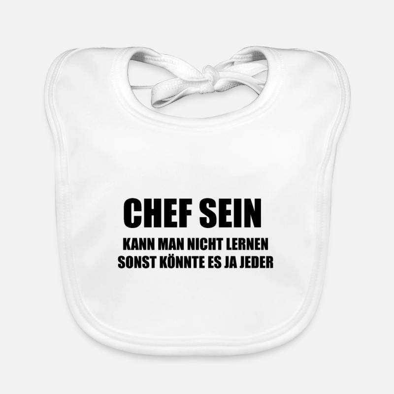 Chef Chefin sein Geschenkidee Baby Bio-Lätzchen