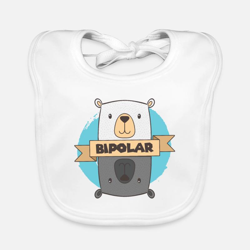 Bipolar T-Shirt - Eisbär Bipolar Geschenkidee Baby Bio-Lätzchen