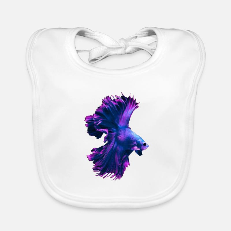 Betta Splendens Betta's Siamese Fighting Fish Organic Baby Bibs