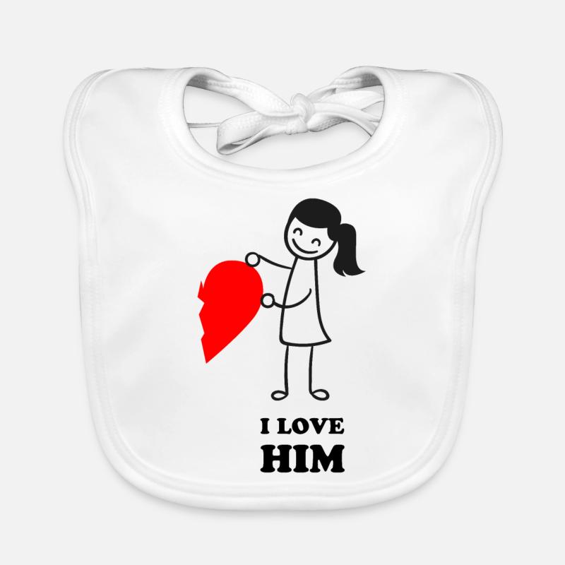 Saint Valentin | Aimez-le Bavoir bio Bébé